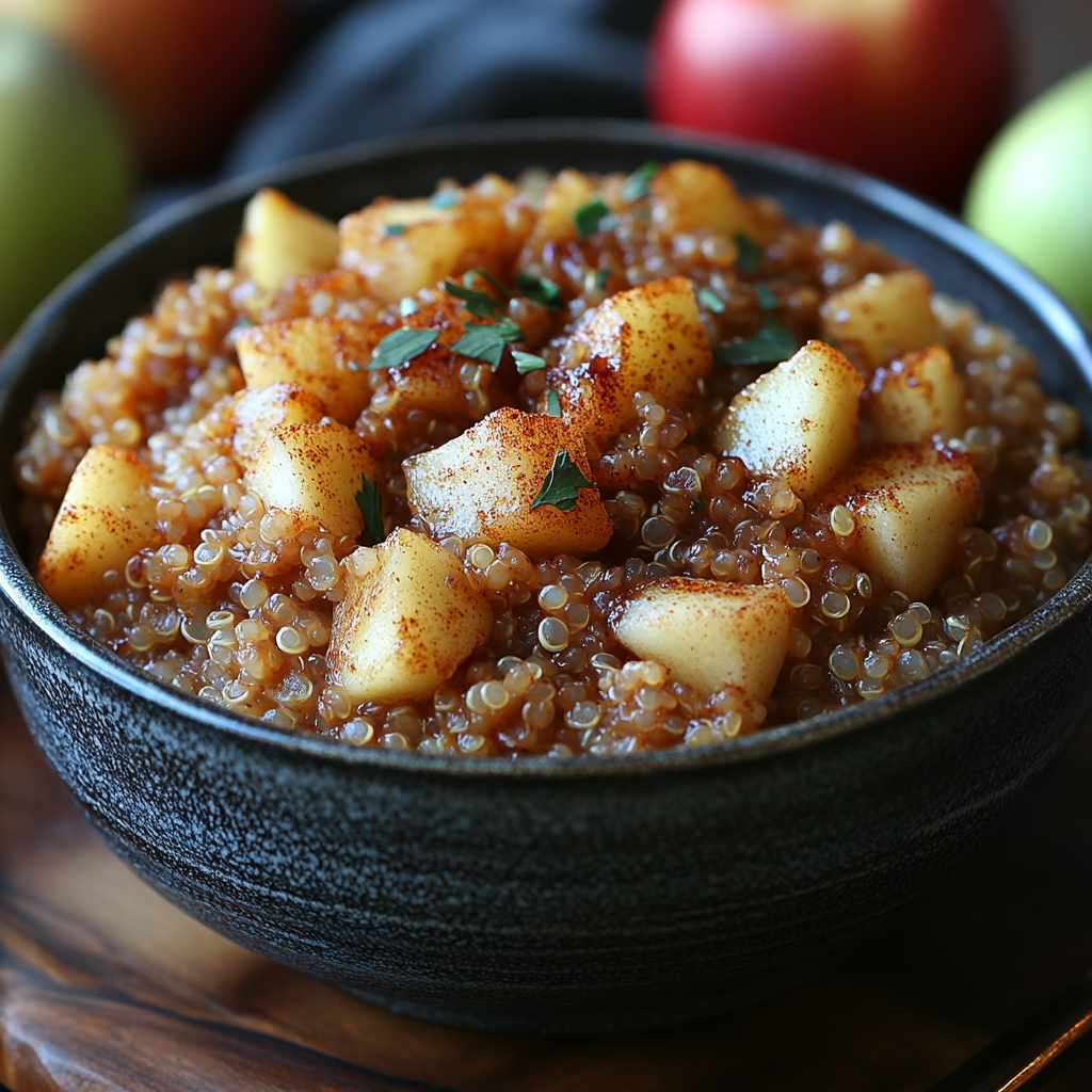 Apple Cinnamon Overnight Quinoa