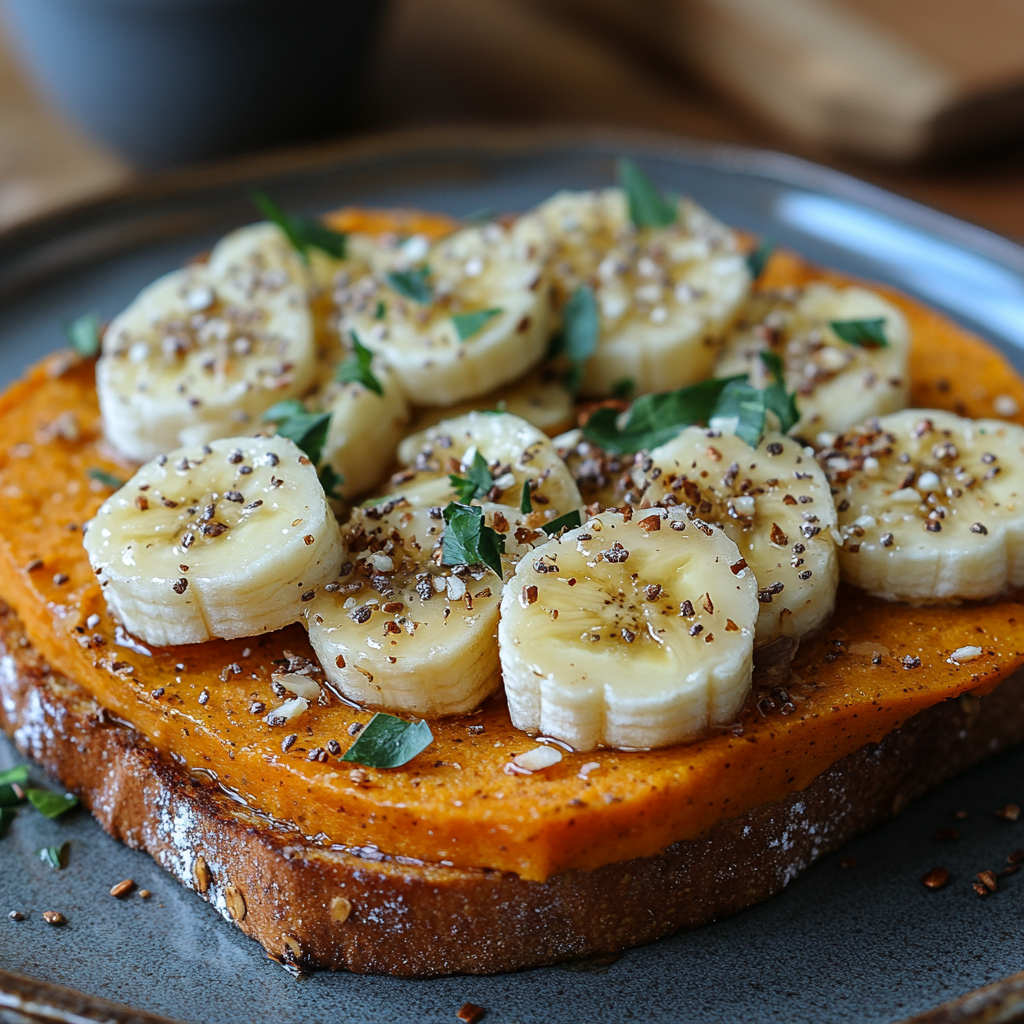 Sweet Potato Toast with Almond Butter and Banana