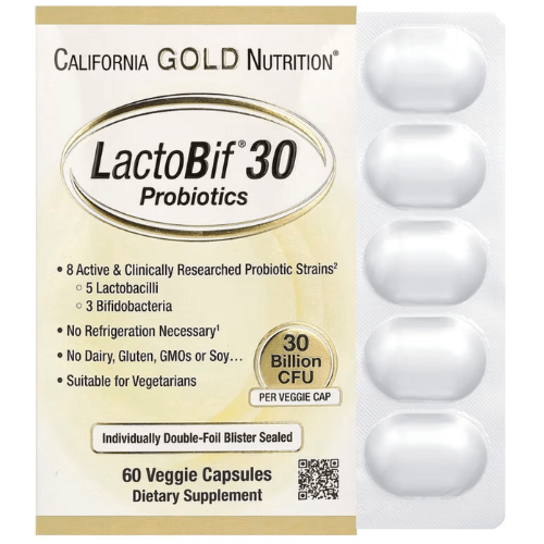 California Gold Nutrition, LactoBif 30 Probiotics